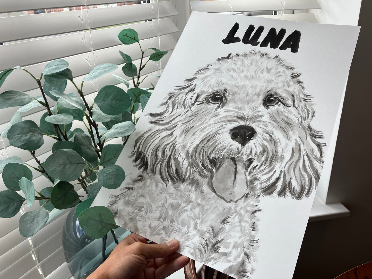 Inky Pooch Pawtrait