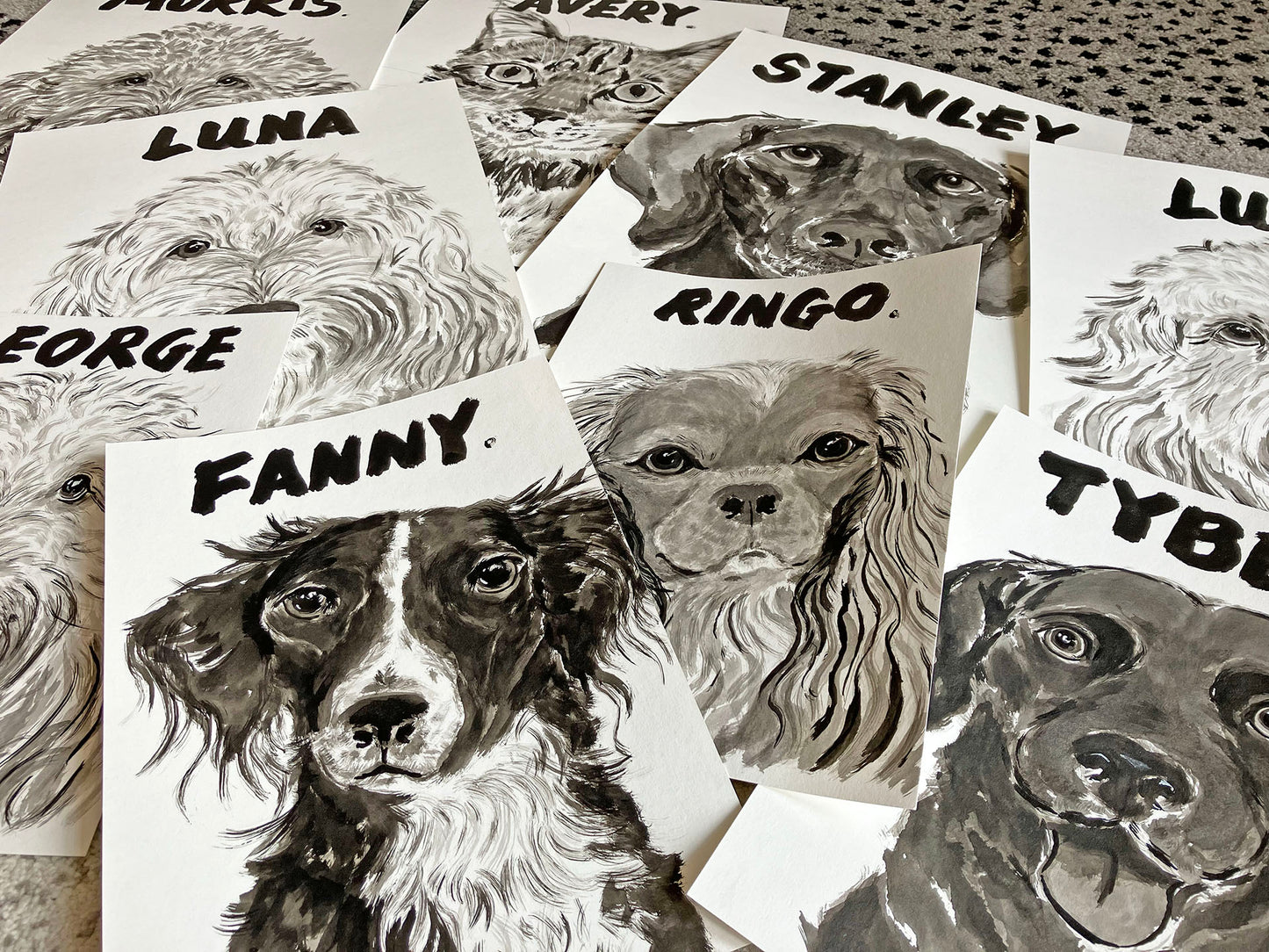 Inky Pooch Pawtrait