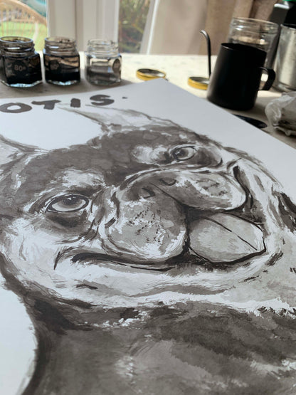 Inky Pooch Pawtrait - Glan Llyn Special