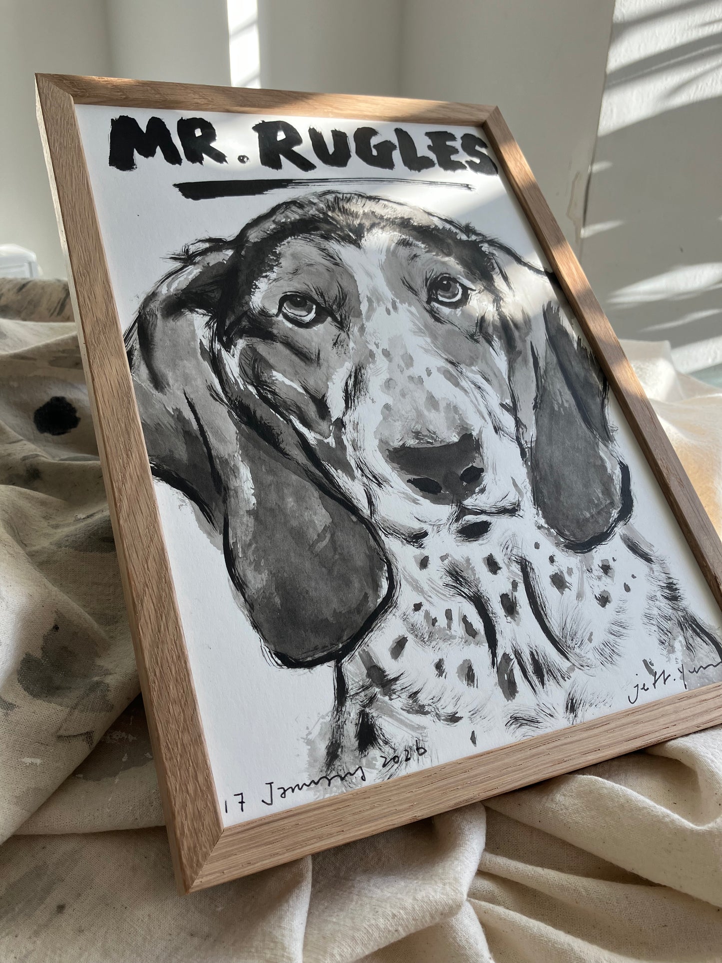 Inky Pooch Pawtrait - Glan Llyn Special