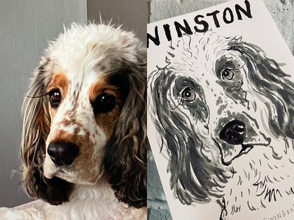 Inky Pooch Pawtrait