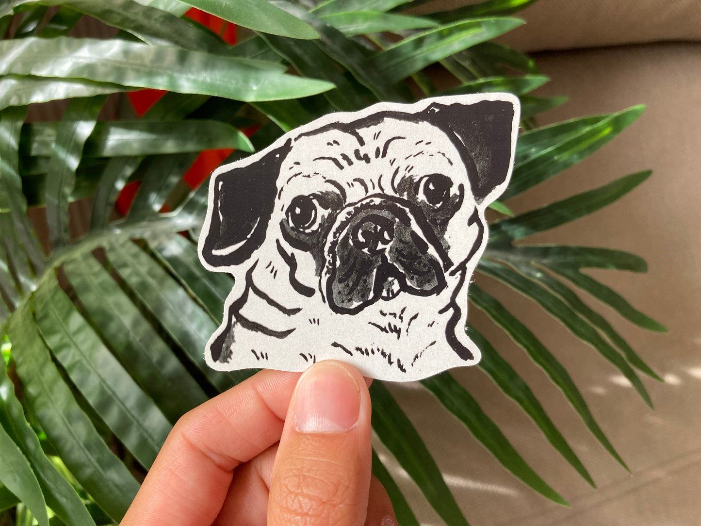 Dog Sticker - Pug