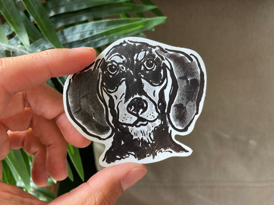 Dog Sticker - Dachshund