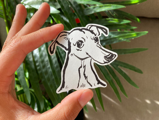 Dog Sticker - Whippet